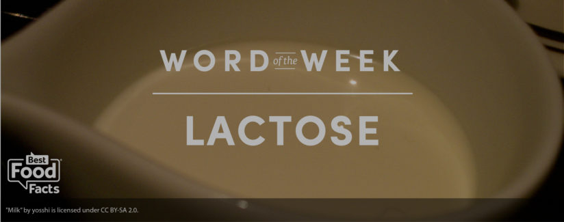 Word of the Week Lactose